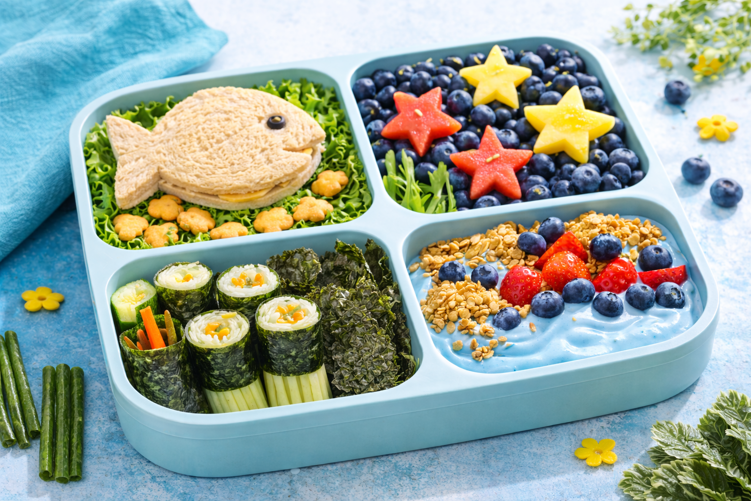 Under the Sea Lunchbox Ideas with Ocean-Inspired Bento Lunches for Kids