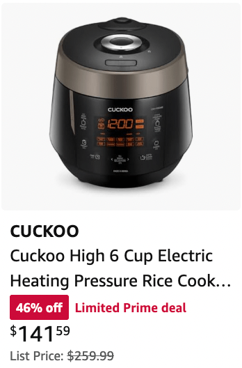 Amazon Prime Day Deals Rice cooker