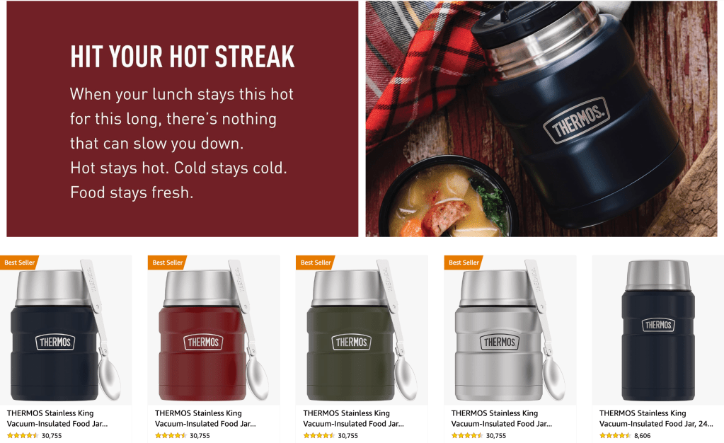 Thermos food jars