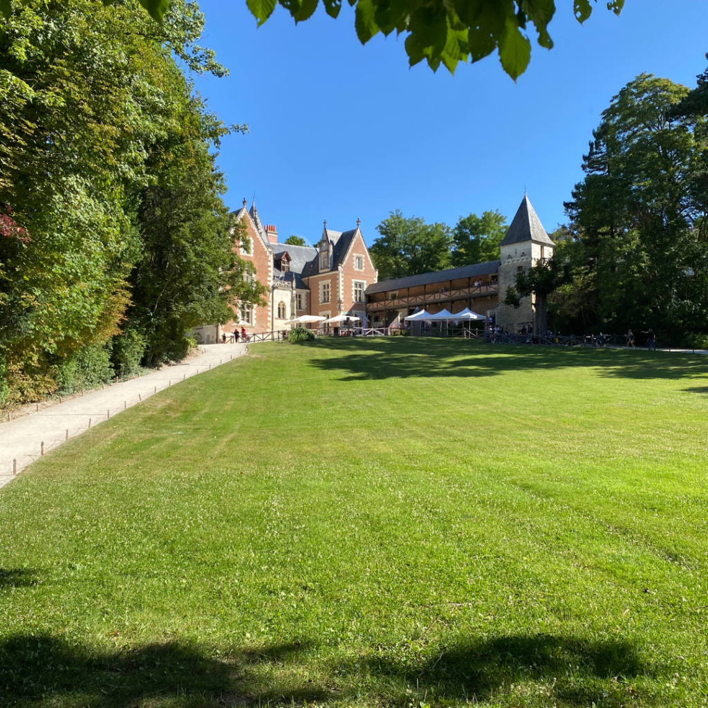 Clos Lucé castle from the gardens