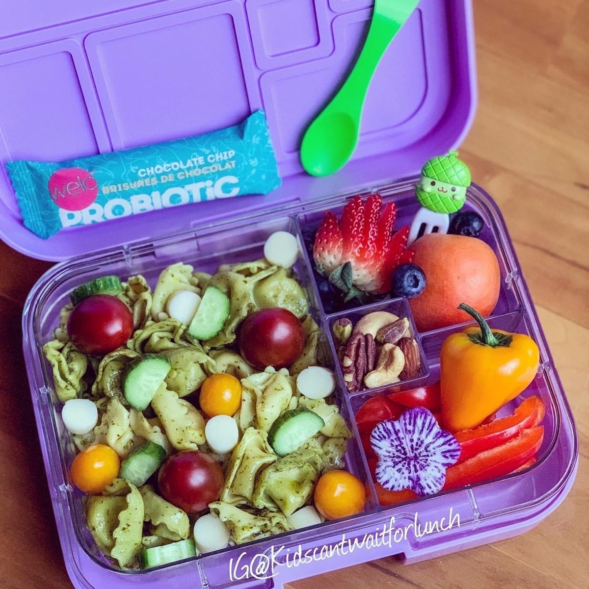 Tortellini pasta salad Teuko kids lunchbox ideas bento school lunch food