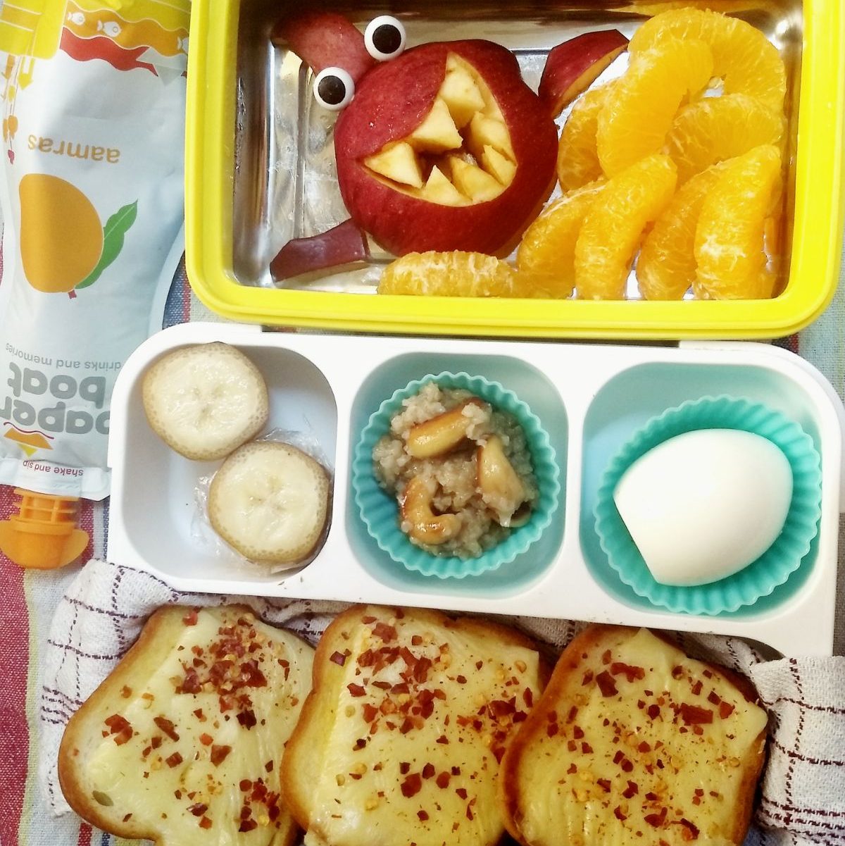 Jaws terrific shark apple in kids lunchbox on Teuko.com