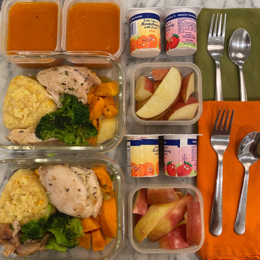 Comforting fennel tomato soup in kids' lunch boxes