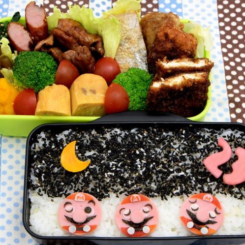 Super Mario bento lunch for kids