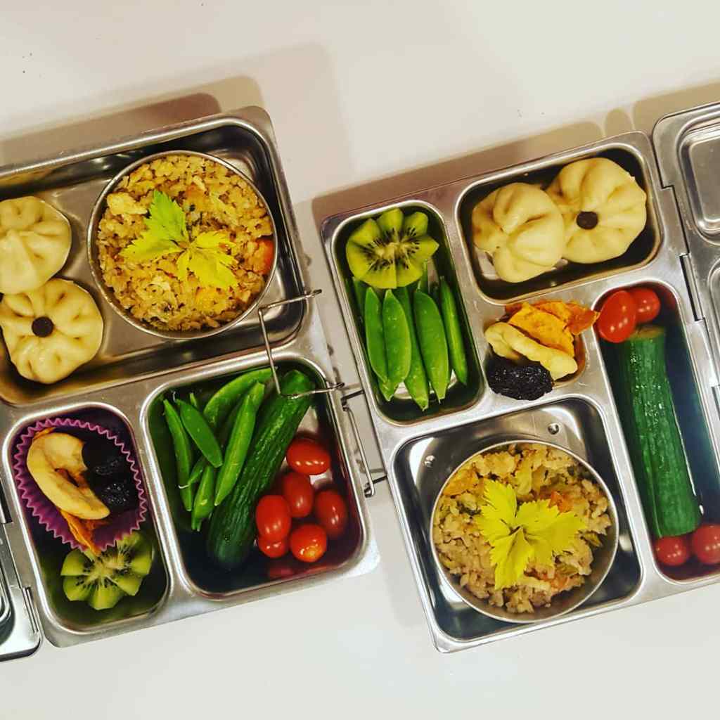 Pork bun in a Planetbox lunchbox