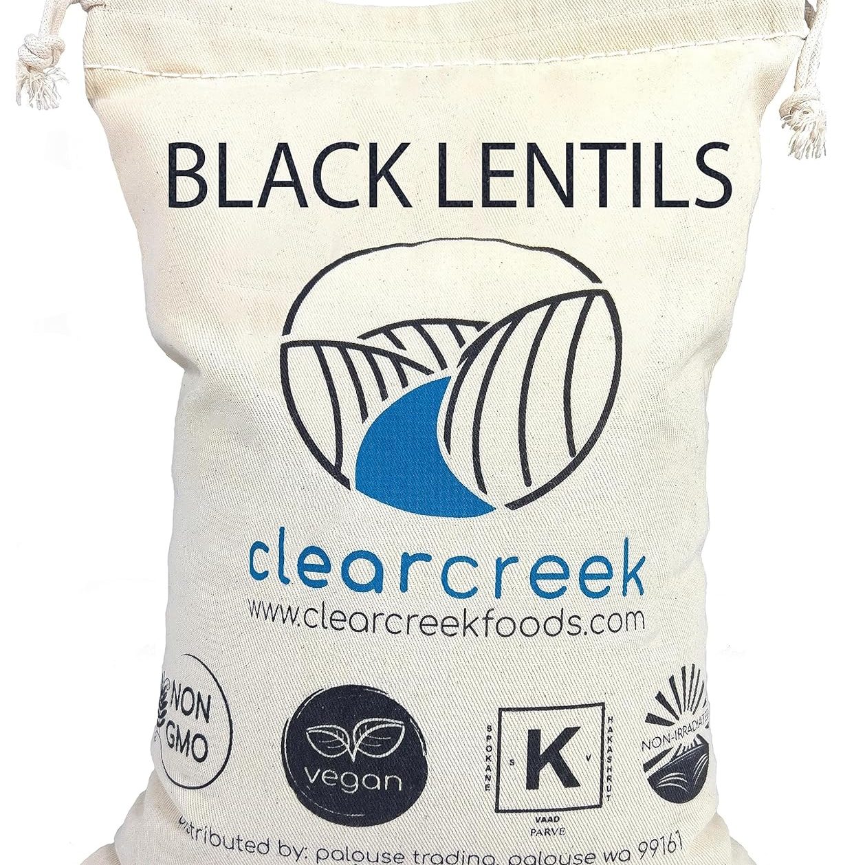 Beluga black lentils