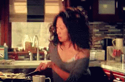 Have a cooking dancing party in the kitchen with music like Christina in Grey's Anatomy!