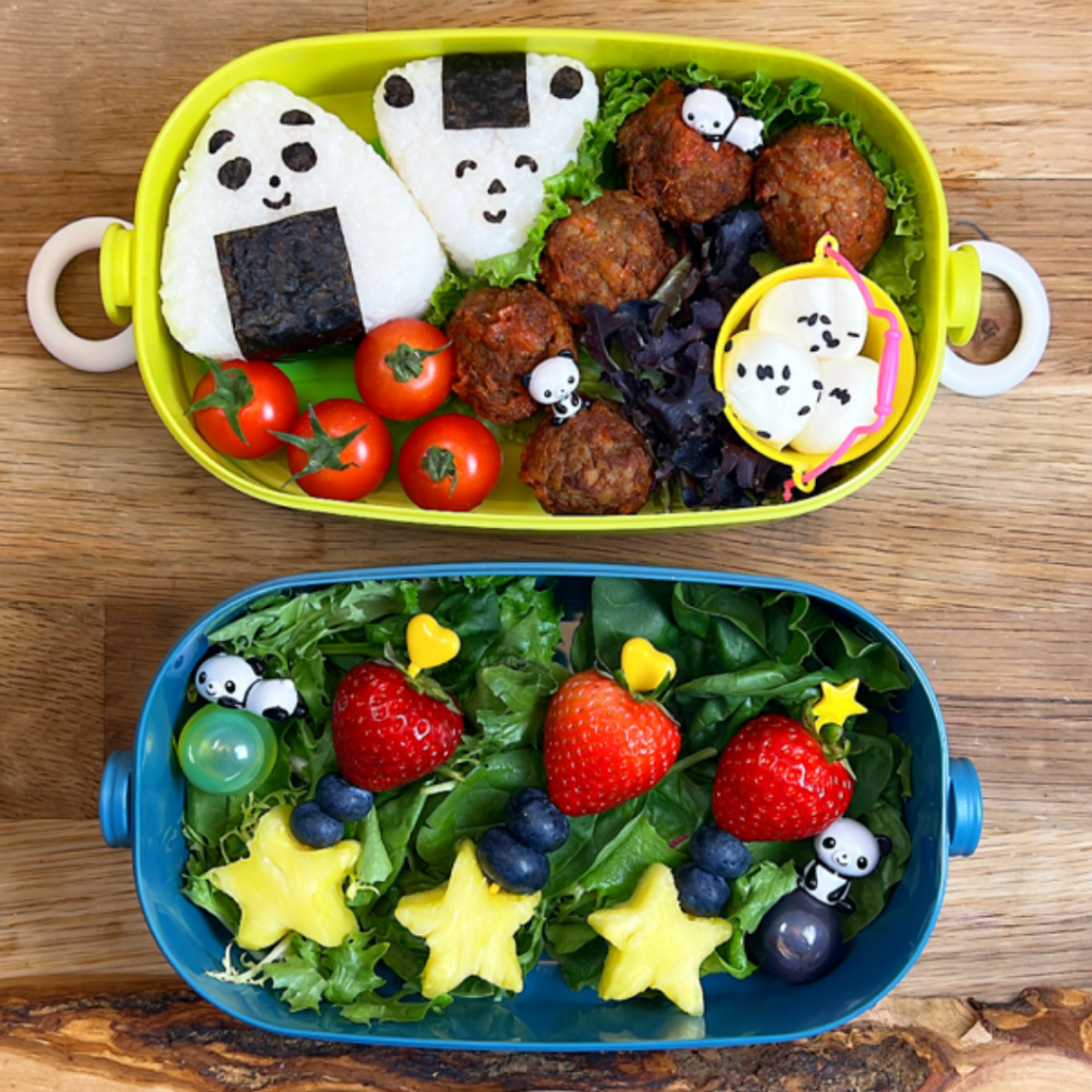 Panda Onigiri by @ArtInLunchbox Teuko Kids Japanese lunchbox ideas