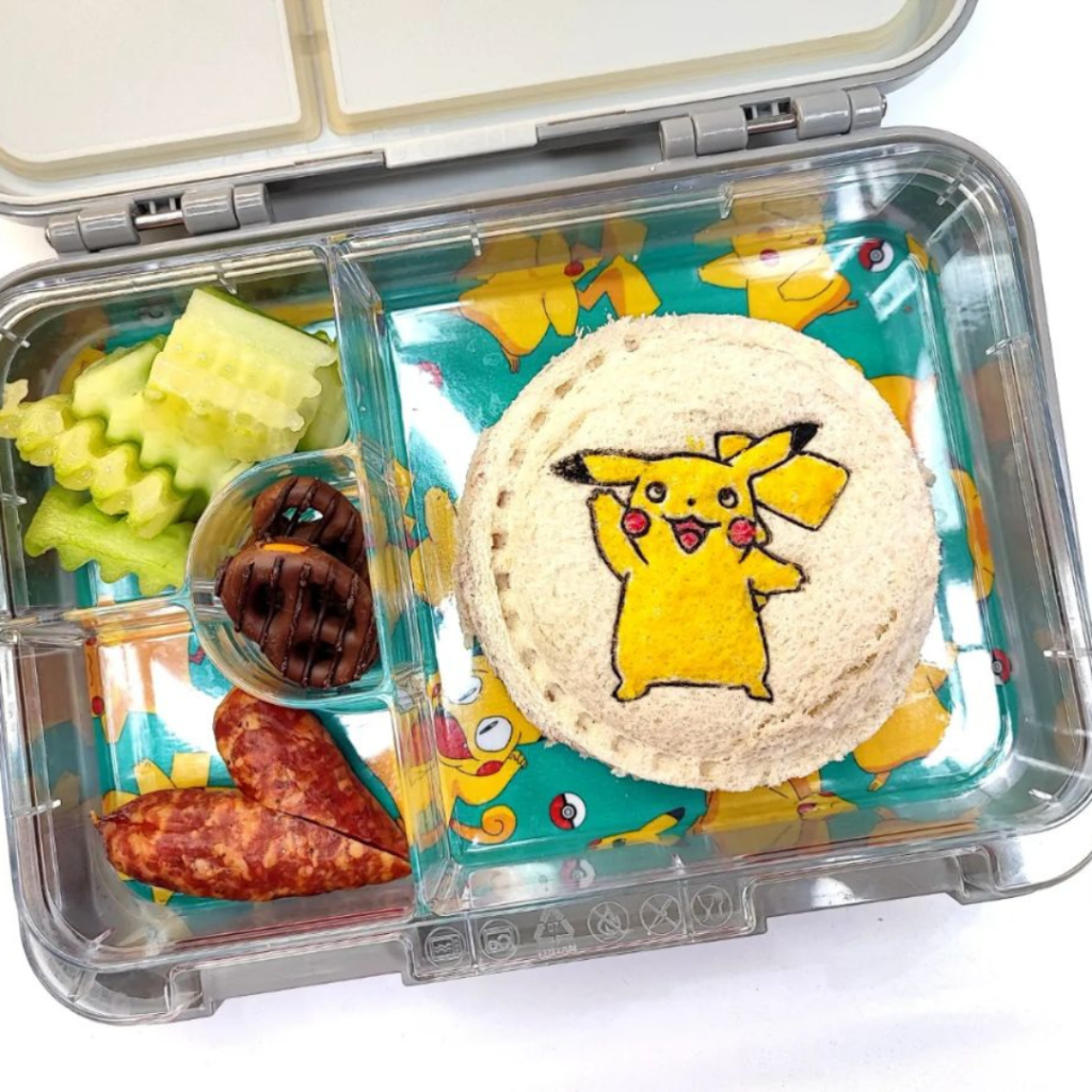 Pikachu homemade uncrustables sandwich by @vesperboxliebe Teuko Kids Lunch Ideas Food Bento Community
