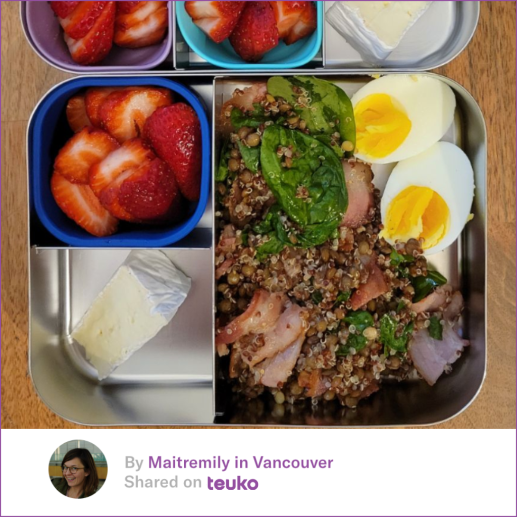 10 Food Ideas celebrating Earth Month for Your Kids’ Lunch boxes with lentil salad