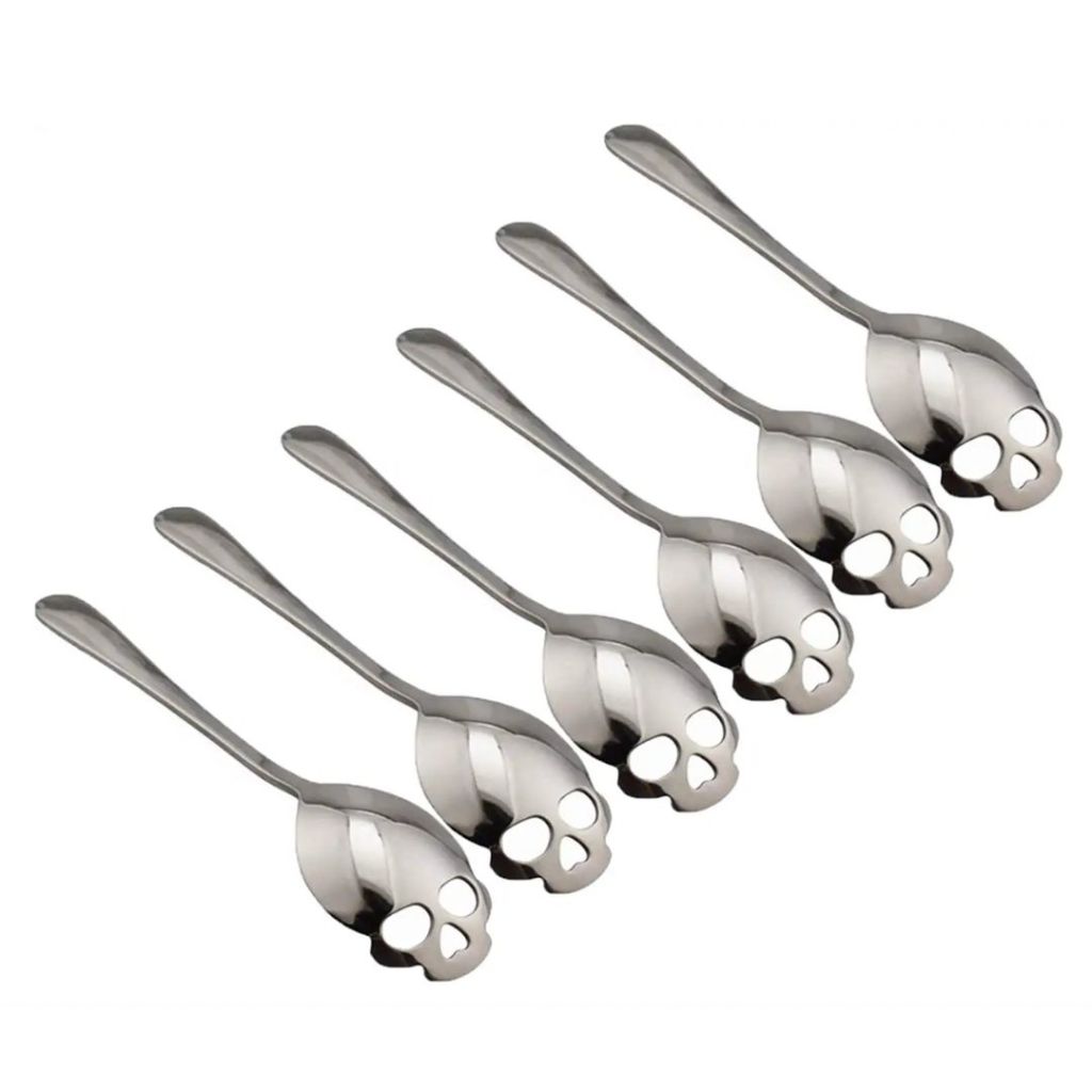 Stainless steel skull Halloween spoons