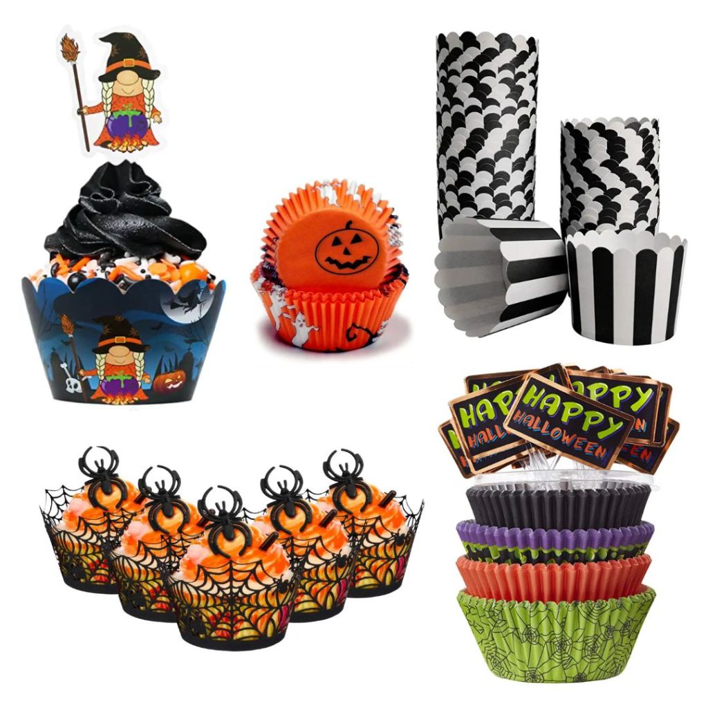 Halloween cupcake liners