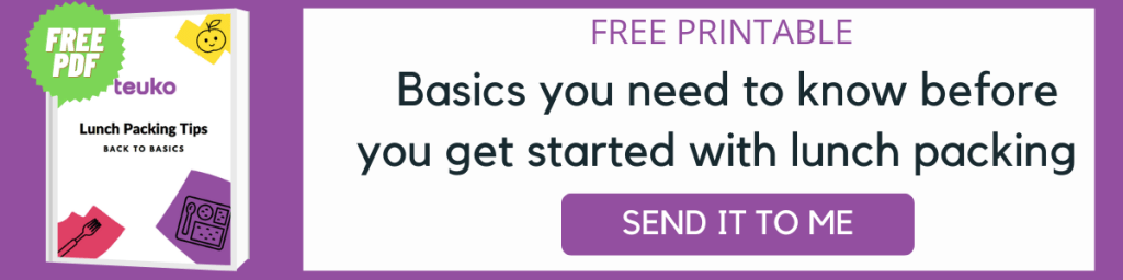 FREE PRINTABLE. basics you need to know before you get stafrted with lunch packing. Useful resource for first time lunchbox parents and Back-to-school. Make lunch packing easier and more fun.