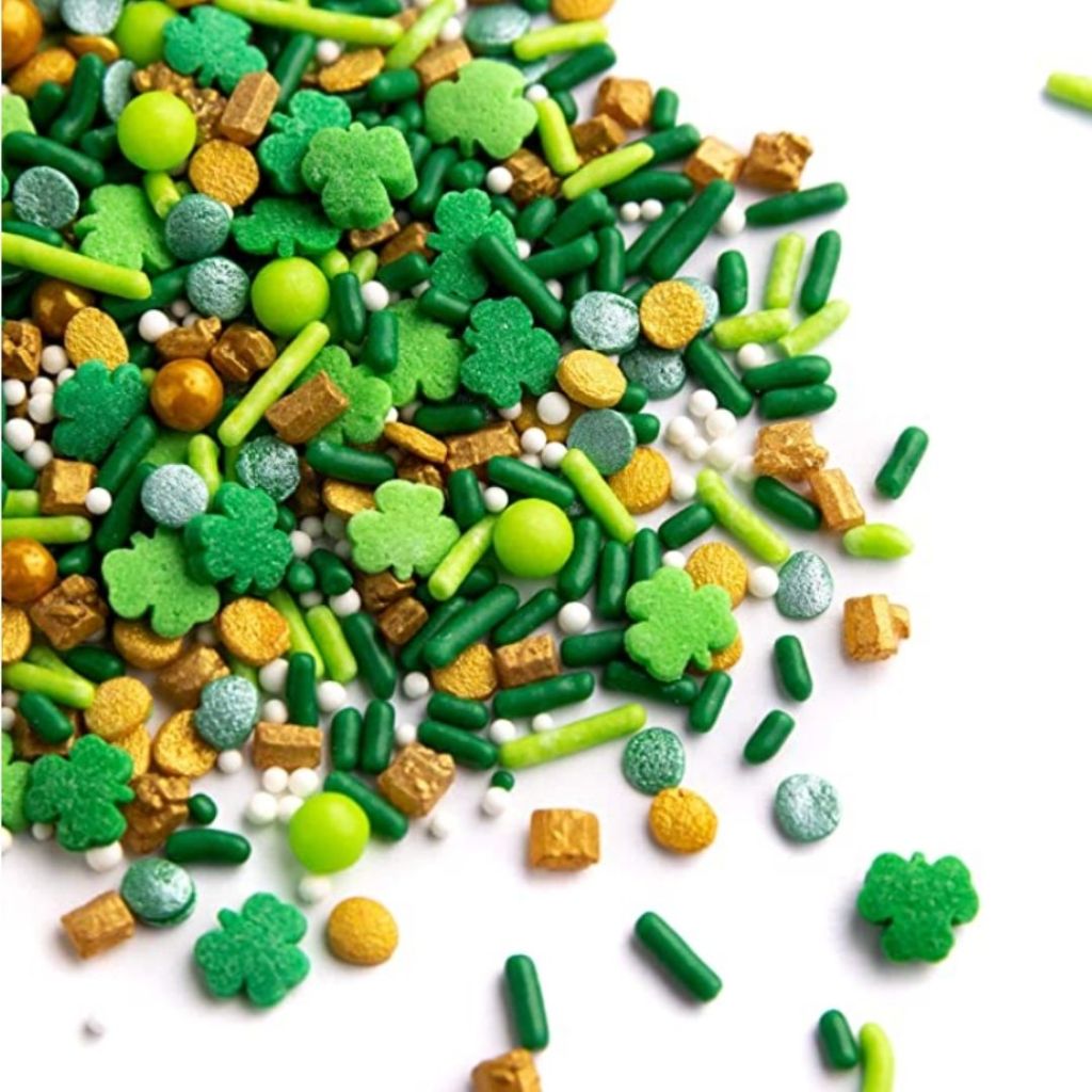 St. Pratrick's day sprinkle mix with green color