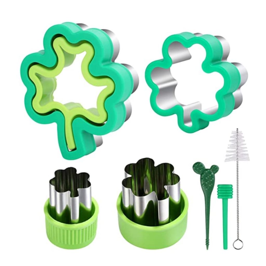 Clover-shaped sandwich cutter set