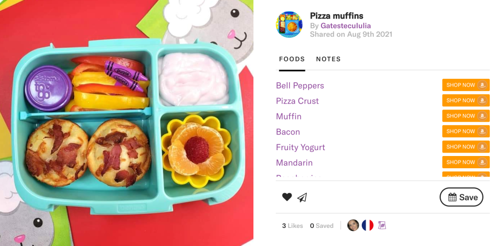 Pizza muffins by Gatestecululia from Teuko.com the lunchbox community