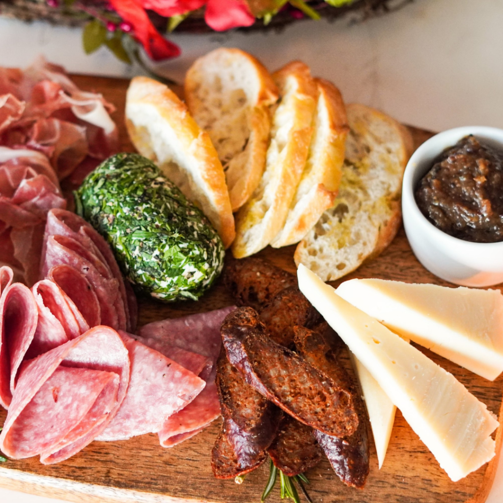 Charcuterie board and jelly is oh so chic