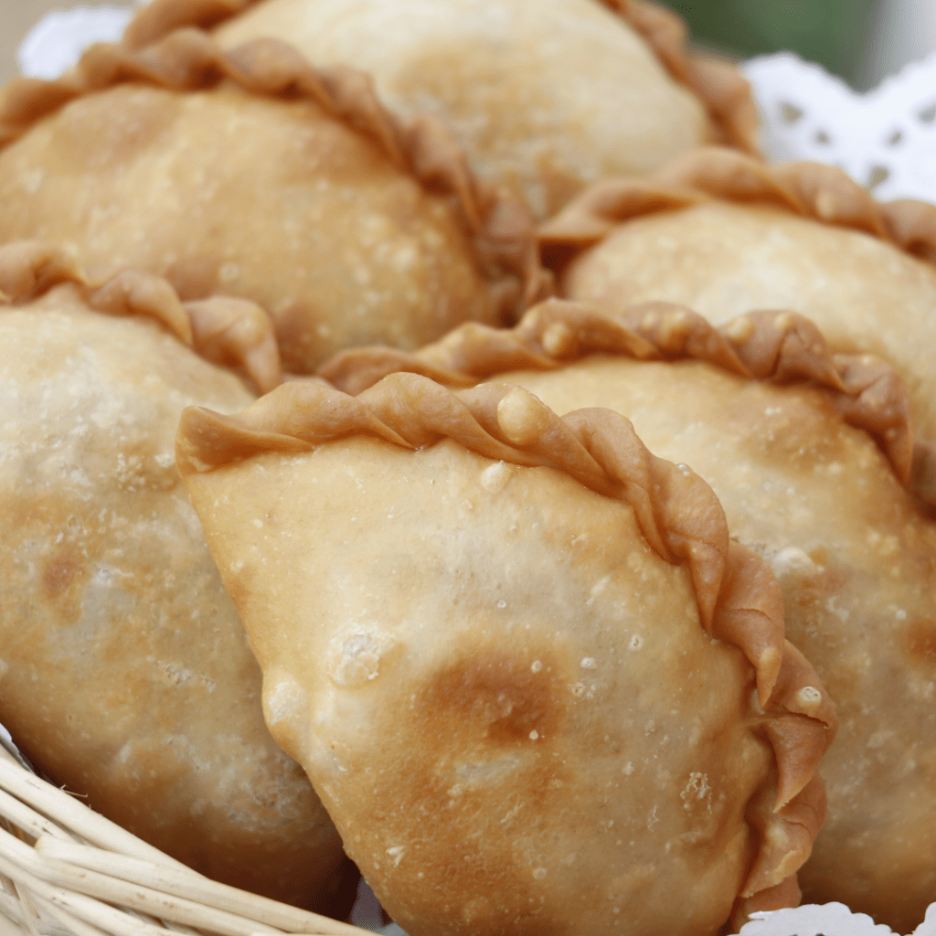 Hand pies filled with jelly and cheese is delicious