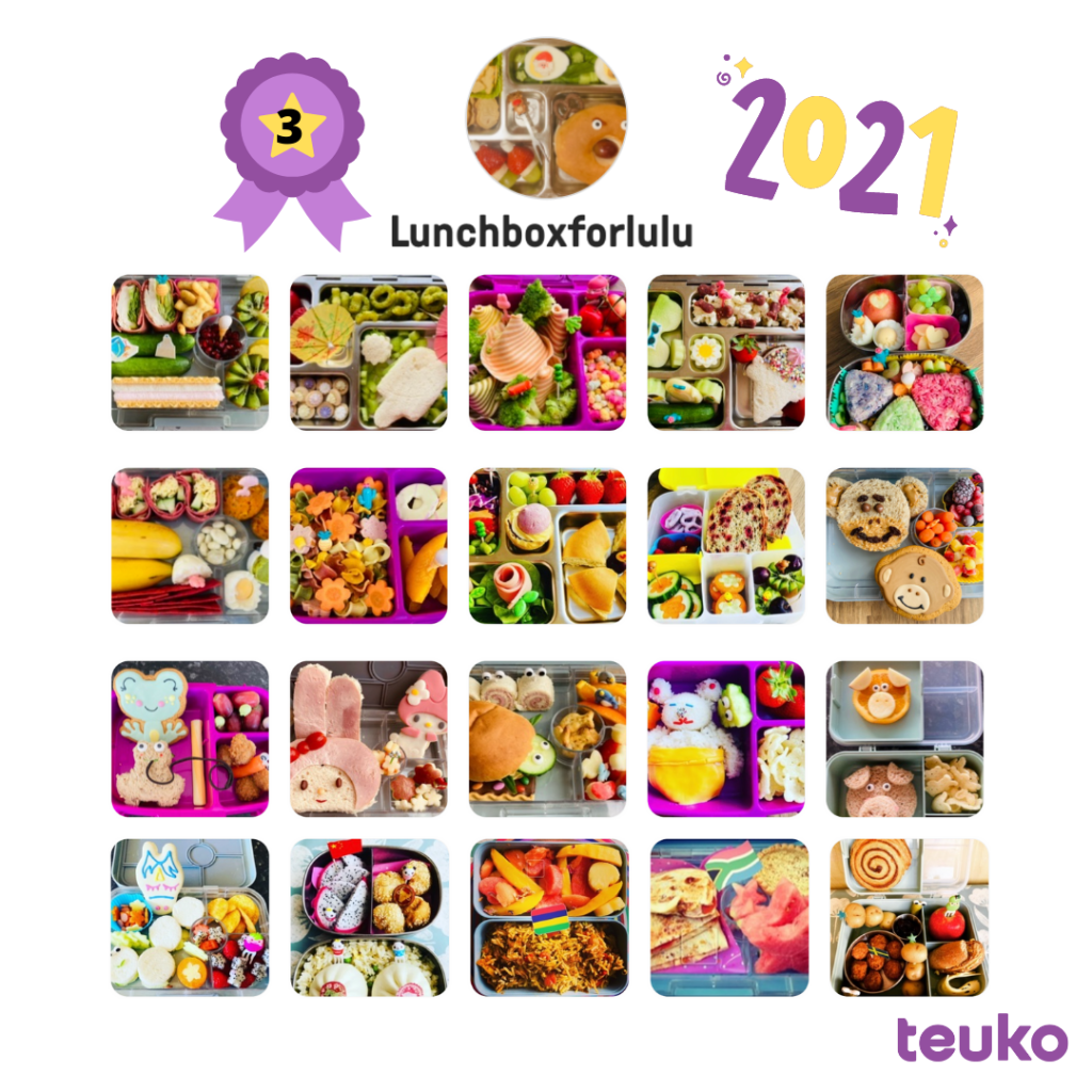 Jayne is a mom from the United Kingdom and shared a little bit more than 100 lunchbox ideas on Teuko this year