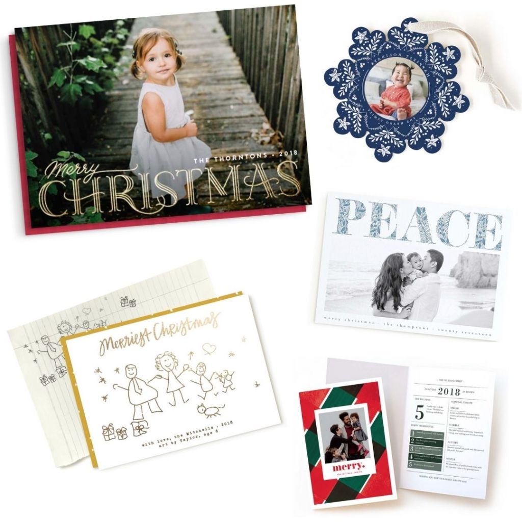 Holiday Gift Guide Happy Vibes Section Minted Holiday Cards