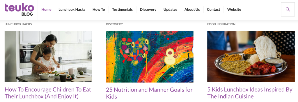 Teuko Blog with tips hacks recipes news discoveries from the online community fo families who pack lunch for their children.