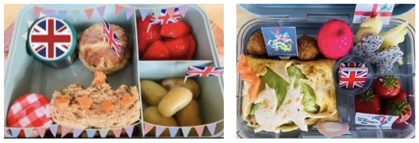 Teuko Lunchbox Community - Lunchboxforlulu's bento lunchbox for her kid. England theme.