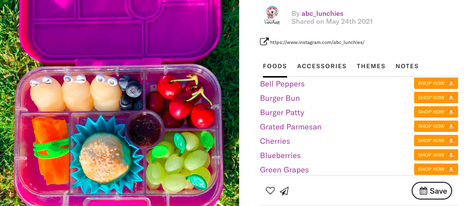 Hidden Burger Buns, a creation from @abc_lunchies