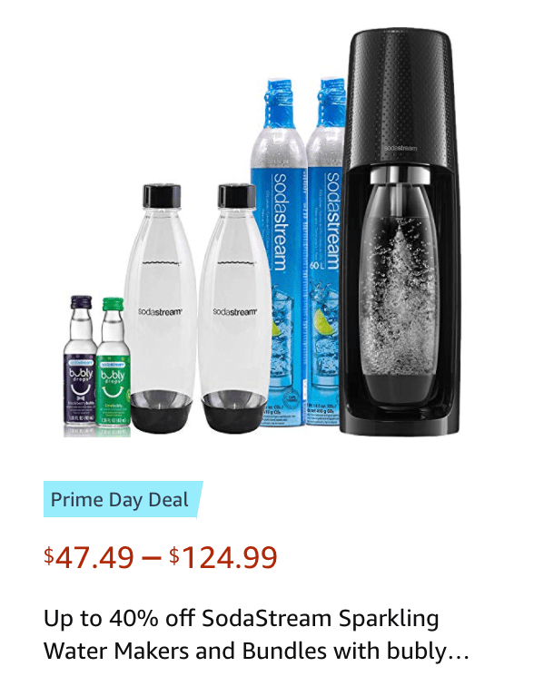 Soda stream water makers sales Amazon Prime Day Deals 2021