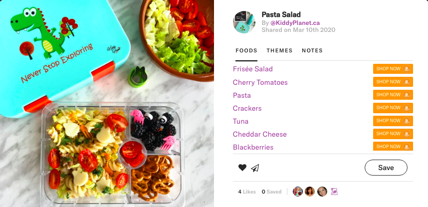 Joyful pasta salad by @kiddyplanet.ca on Teuko.com