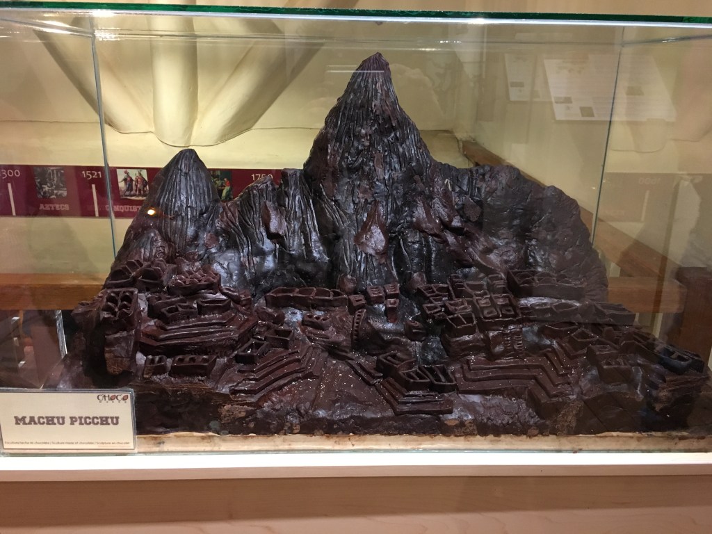 Teuko.com the lunchbox community - Machu Picchu in chocolate at the ChocoMuseo in Cusco, Peru.