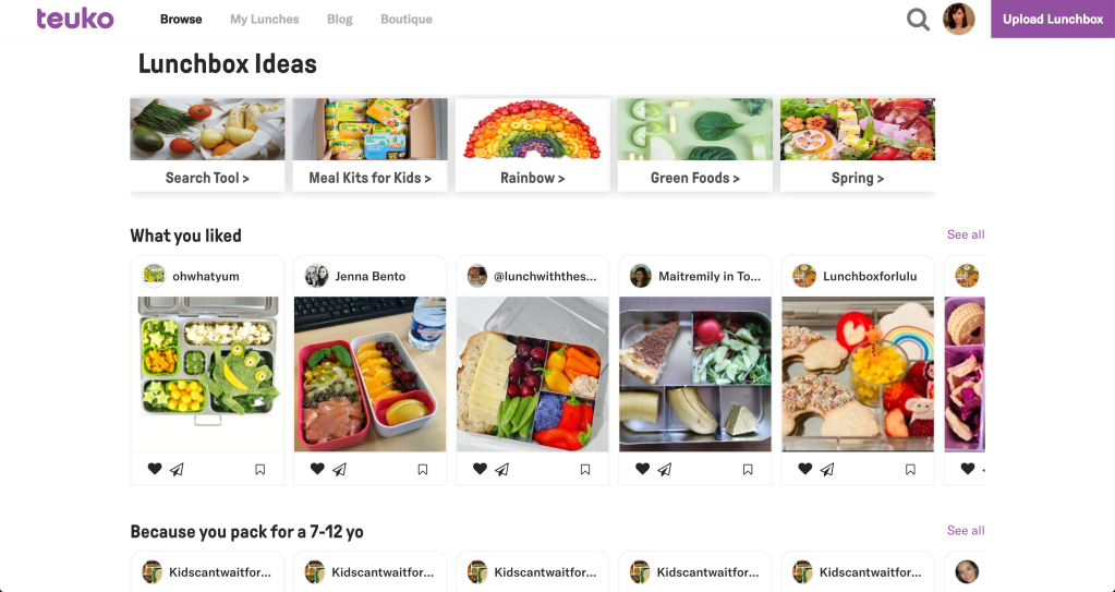 Find lunchbox ideas on Teuko.com