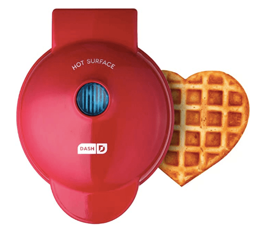 Heart waffle maker cooking meal prep accessories very handful for Valentine's Day vibes in kids bento lunchbox