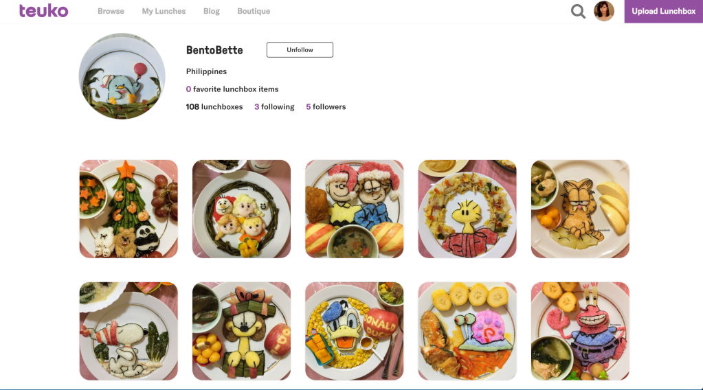BentoBette profile on Teuko.com the online community for lunchbox packers