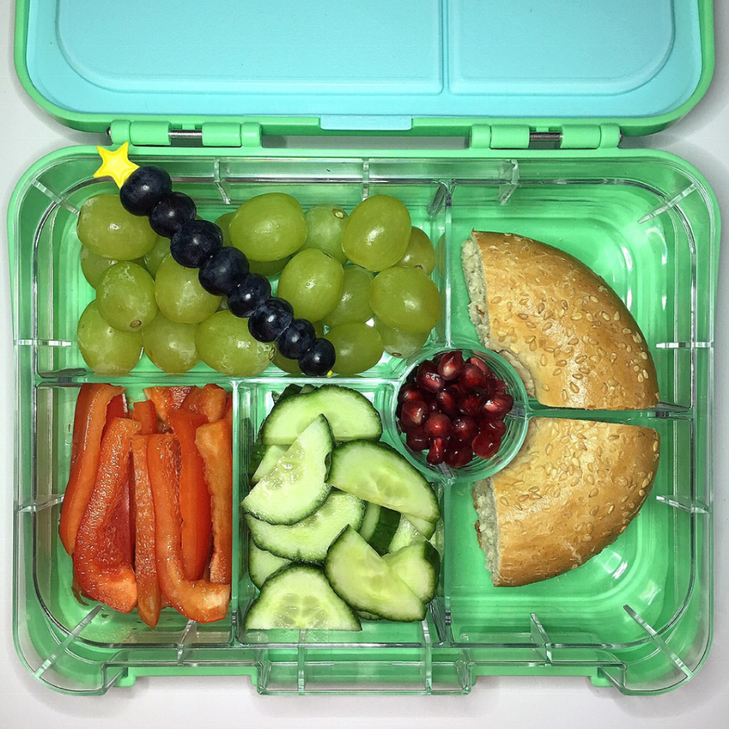 Kids lunch idea with pomegranate seeds. Immunity booster. Healthy foods. Teuko lunchbox community.
