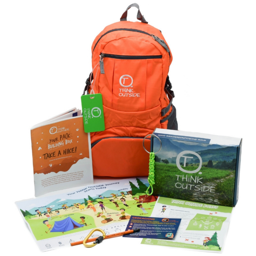 Are your kids fan of Alone? THiNK OUTSiDE is a monthly subscription box full of outdoor gear and resources that will get your kids away from a screen and outside exploring nature!