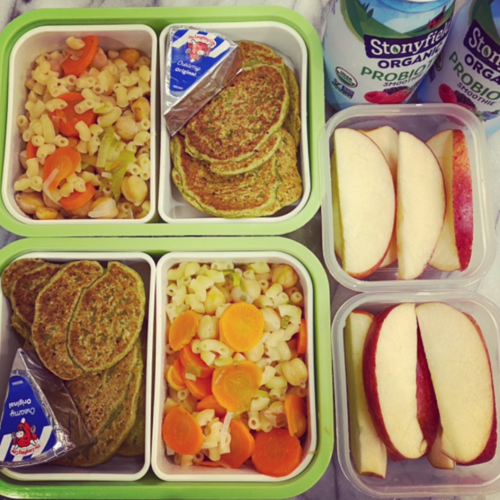 Kids' lunchbox idea with Indian cuisine. Lentil panacakes. Teuko lunchbox community.