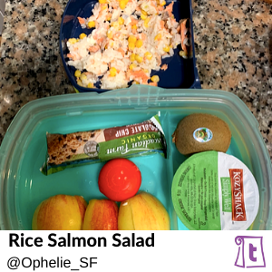 Rice Salmon Salad by Ophelie SF , found on Teuko.com, the online community for lunchbox packers
