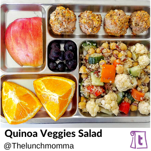 Quinoa Veggies salad by Thelunchmomma , found on Teuko.com, the online community for lunchbox packers