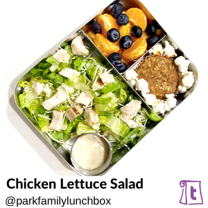 Chicken Lettuce Salad by Parkfamilylunchbox , found on Teuko.com, the online community for lunchbox packers