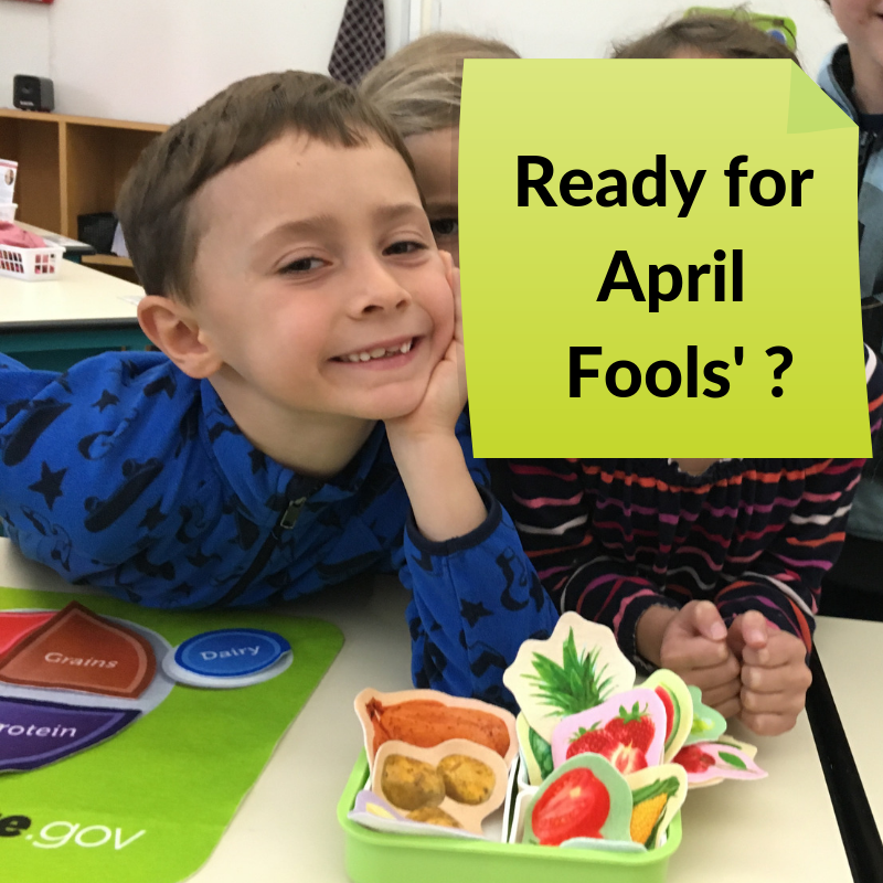 Kids playing with fake foods