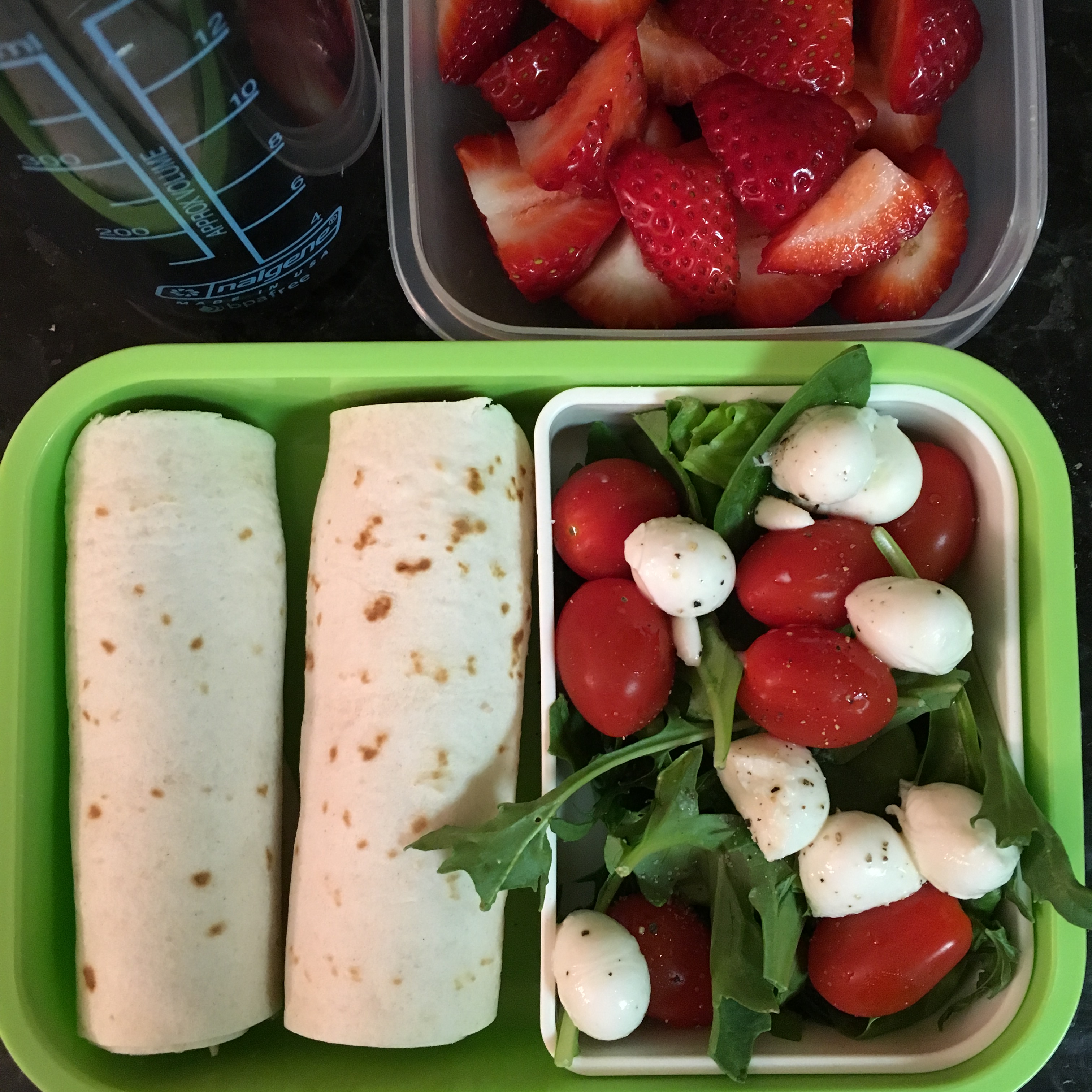 Wrap with Pork and Bell Peppers