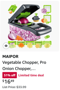 Maipor vegetable choppper Amazon Prime Days
