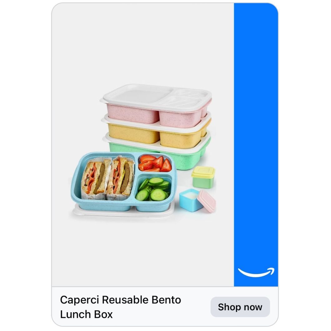 Prime Big Deal Days Caperci Reusable Bento lunchbox