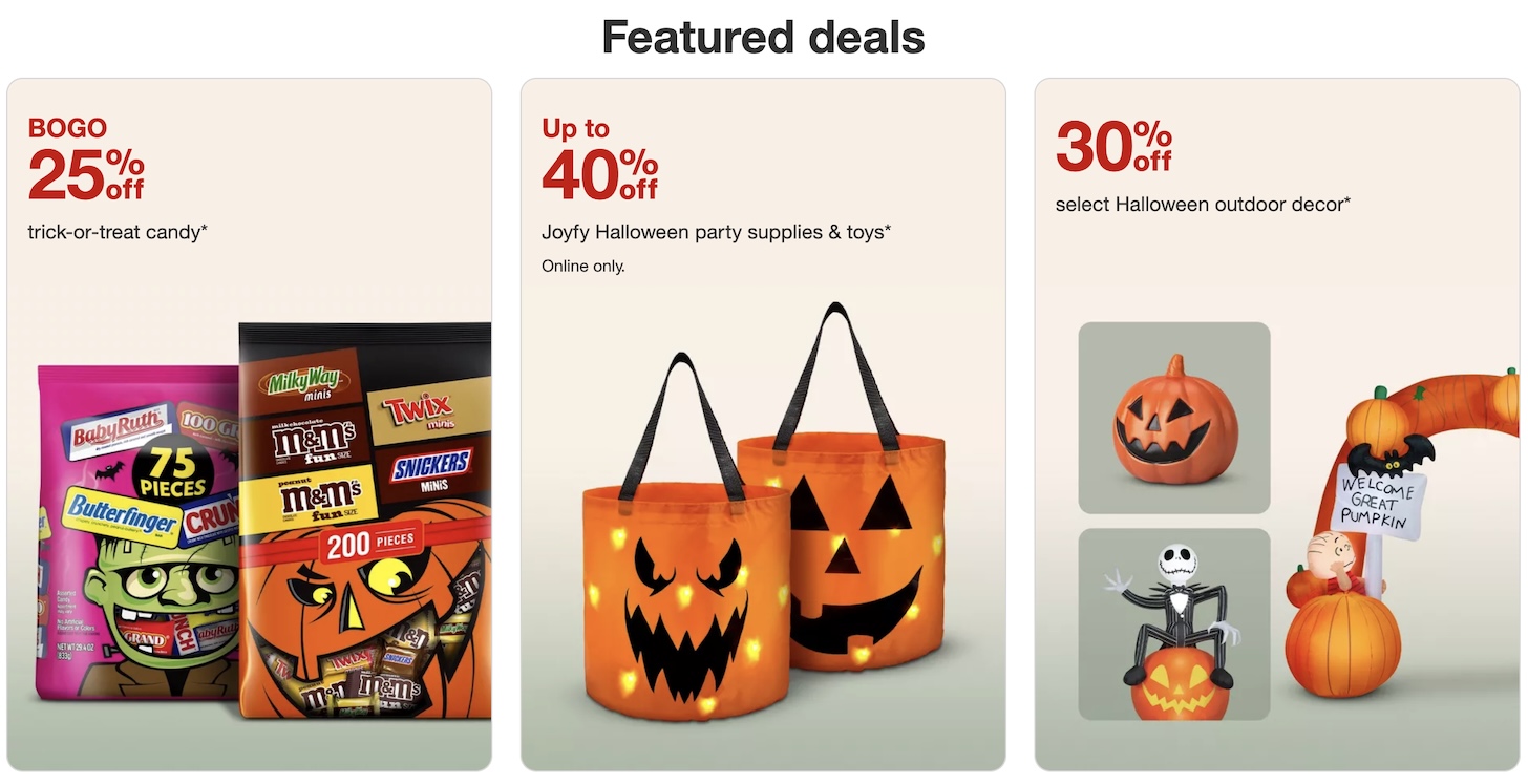 Target Deals Halloween October 2026 middle feed