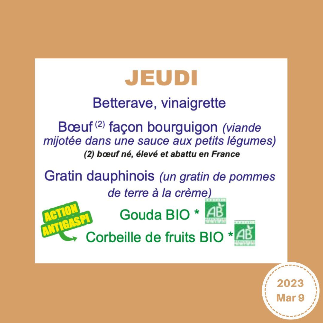 French School Lunch Menu — lunchbox by Paris School Menus