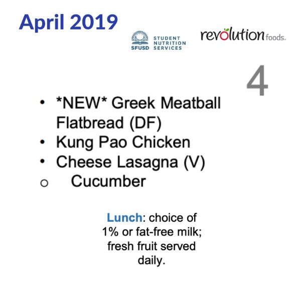 4/4/2019 — lunchbox by San Francisco School Menus