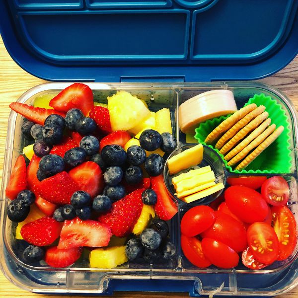 #Teuko Homemade Lunchable and Big Yummy Fruit Salad — lunchbox by TeukoLove