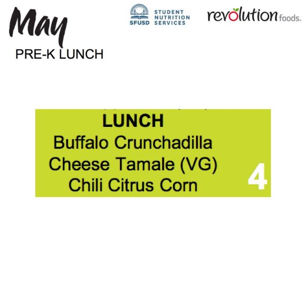 4-May-2018 — lunchbox by San Francisco School Menus