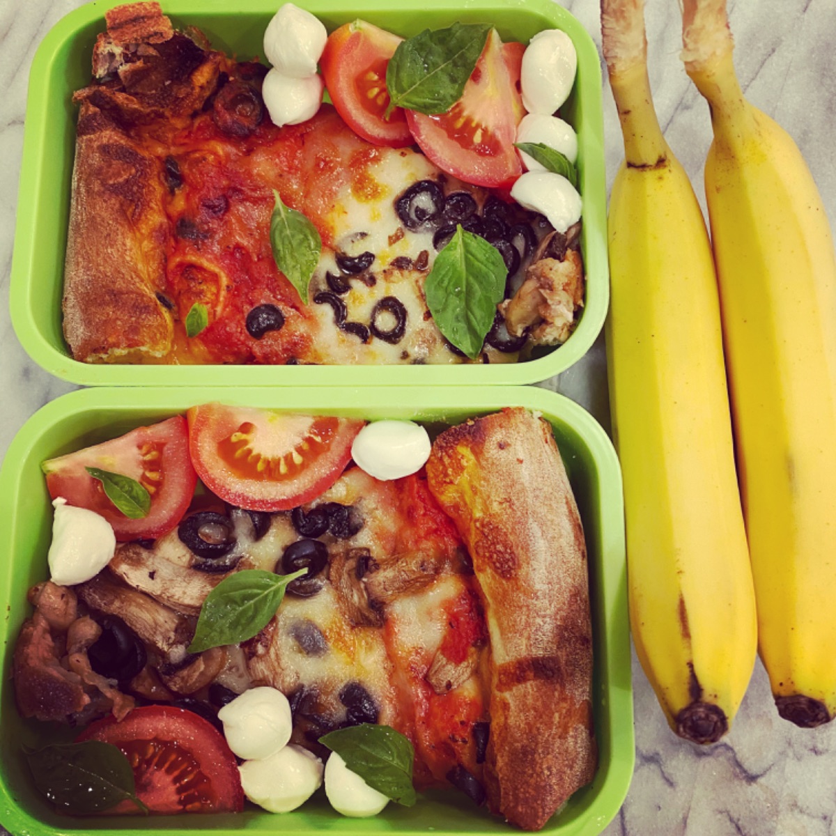 Kids lunchbox idea with pizza and bananaaa! — lunchbox by Jessica