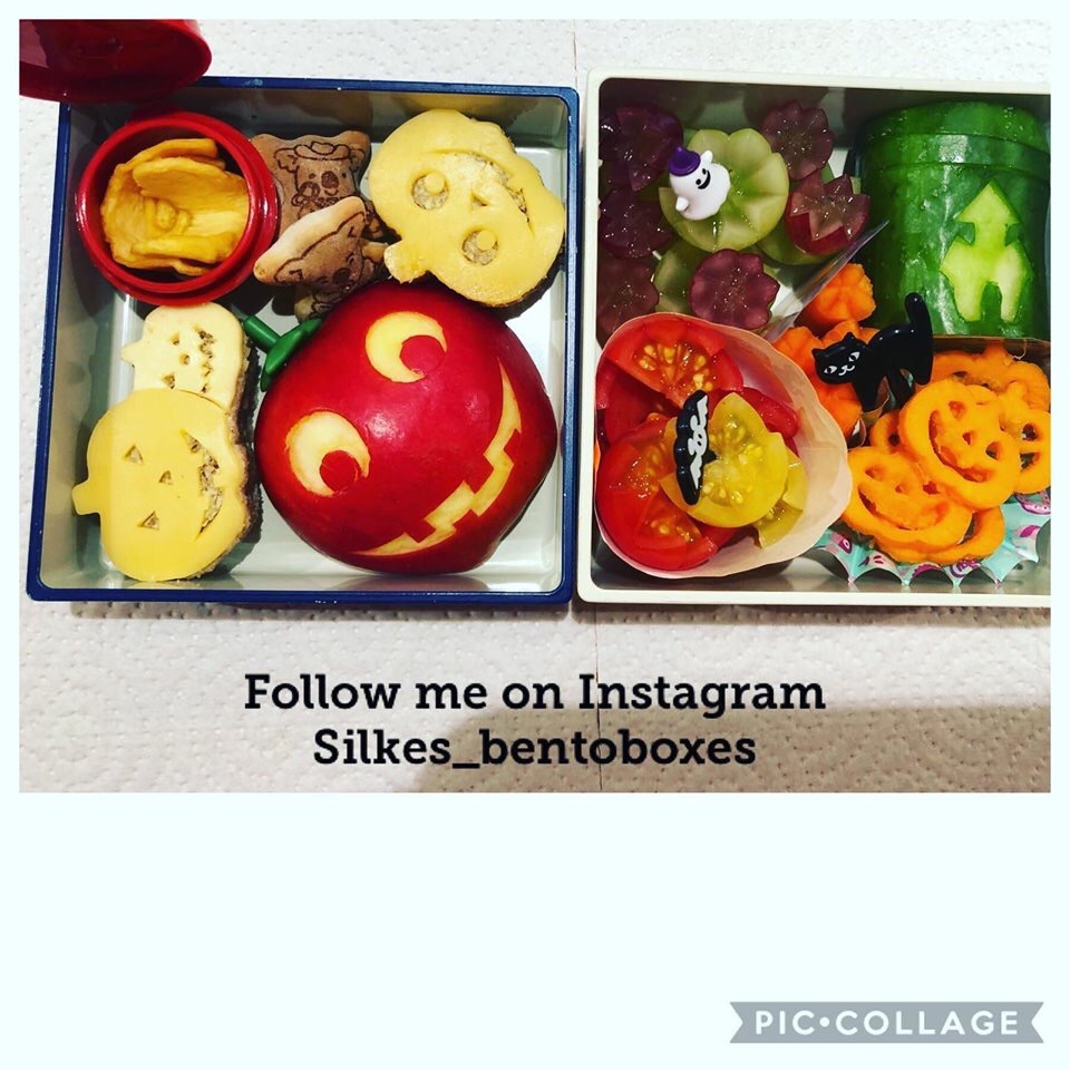 Pumpkin carving — lunchbox by Silkes bentoboxes